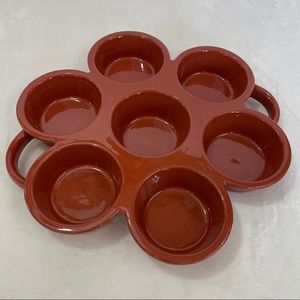 Terra Cotta condiment platter Tex Mex Boho